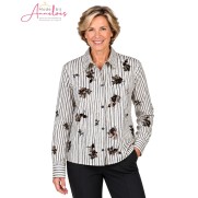 Barbara Lebek Blouse Streep 15985062 pailletten